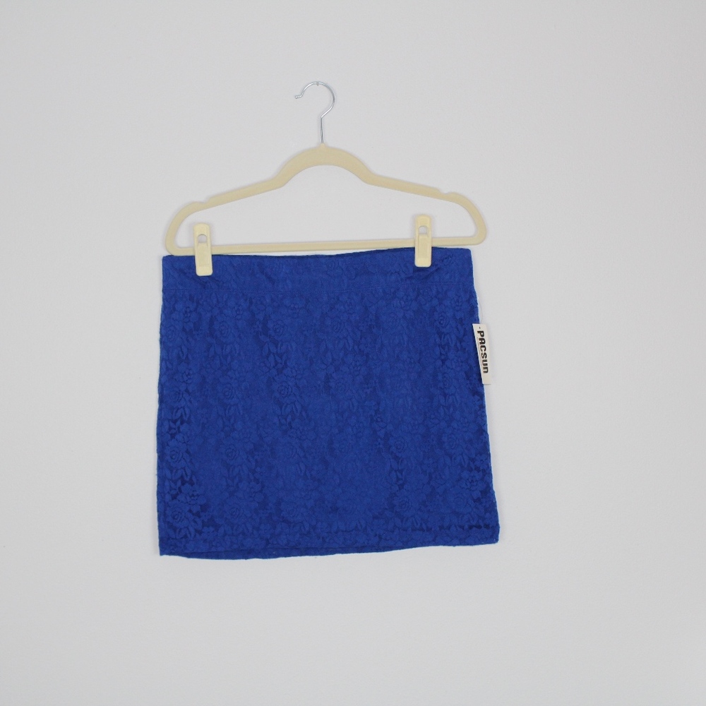NWT Nollie Blue Lace Pencil Skirt